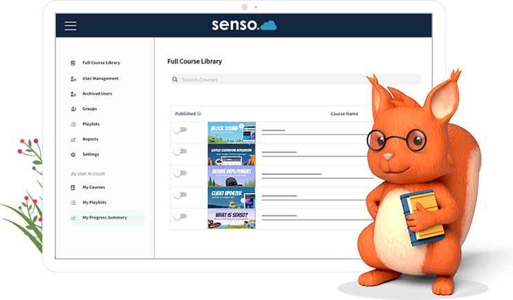 Training course library